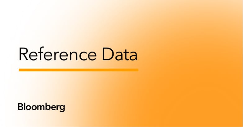 Reference Data | Bloomberg Professional Services